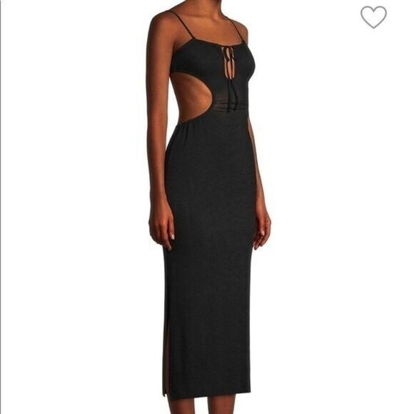 WeWoreWhat Womens Size Medium Ruched Cutout Maxi Coverup Dress - Picture 4 of 10